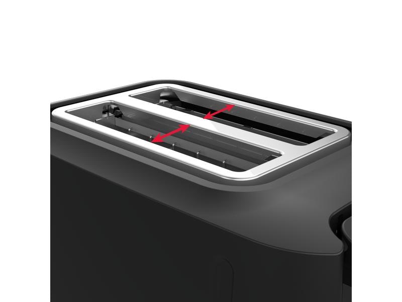 Tefal Toaster Includeo Schwarz Zwei-Schlitz-Toaster