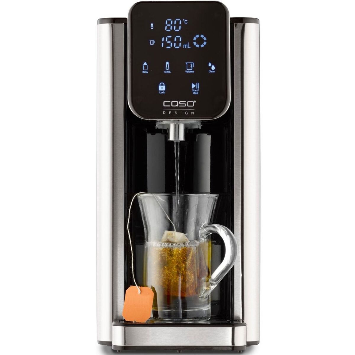 Varmtvannsdispenser HW660 2,7 L, Stål/Svart