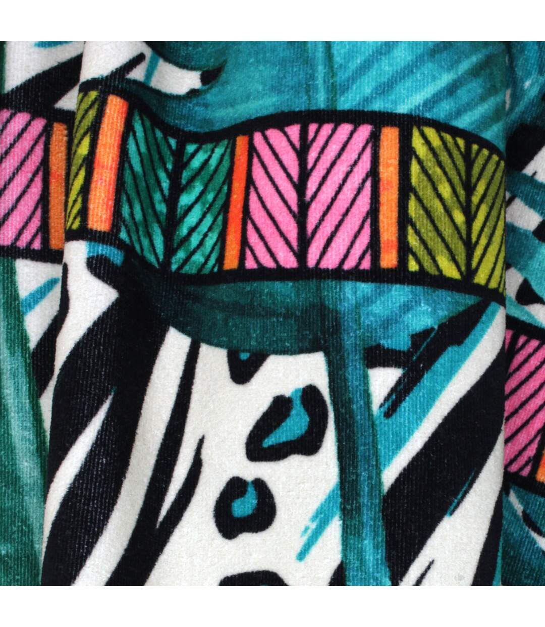 Drap de plage 100x180 cm JUNGLE Vert