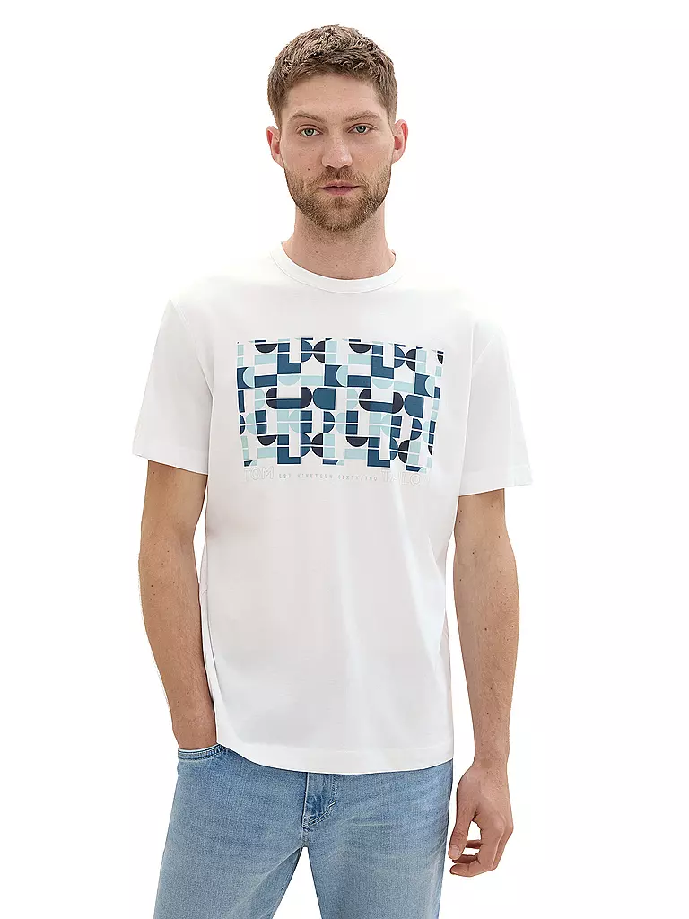 TOM TAILOR T-Shirt weiss