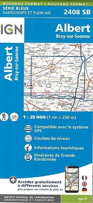 IGN - 2408 SB ALBERT BRAY SUR SOMME 1 25 000