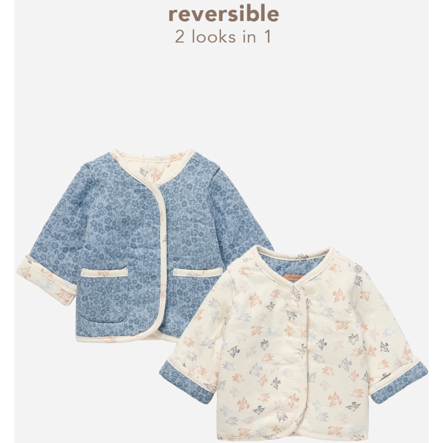 Noppies Jacke Luton - Reversible Ashley blue
