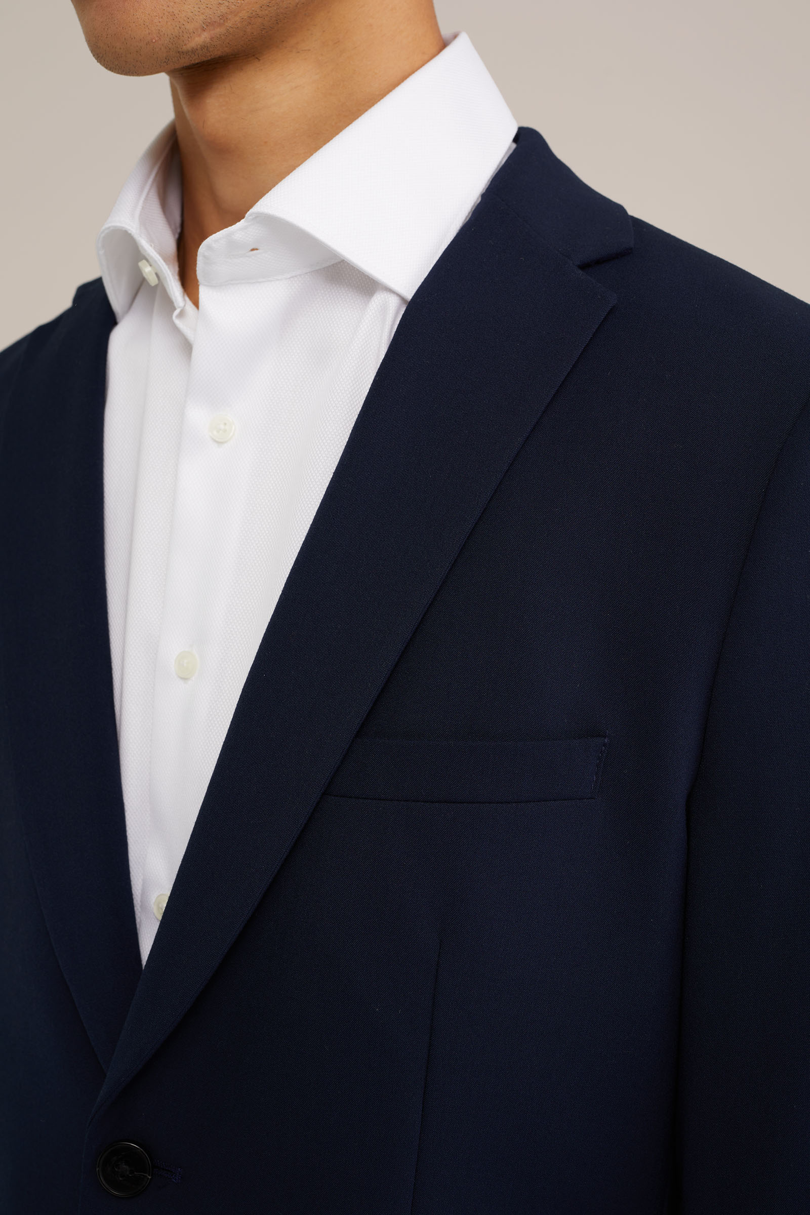 slim fit blazer Fundamentals Donkerblauw