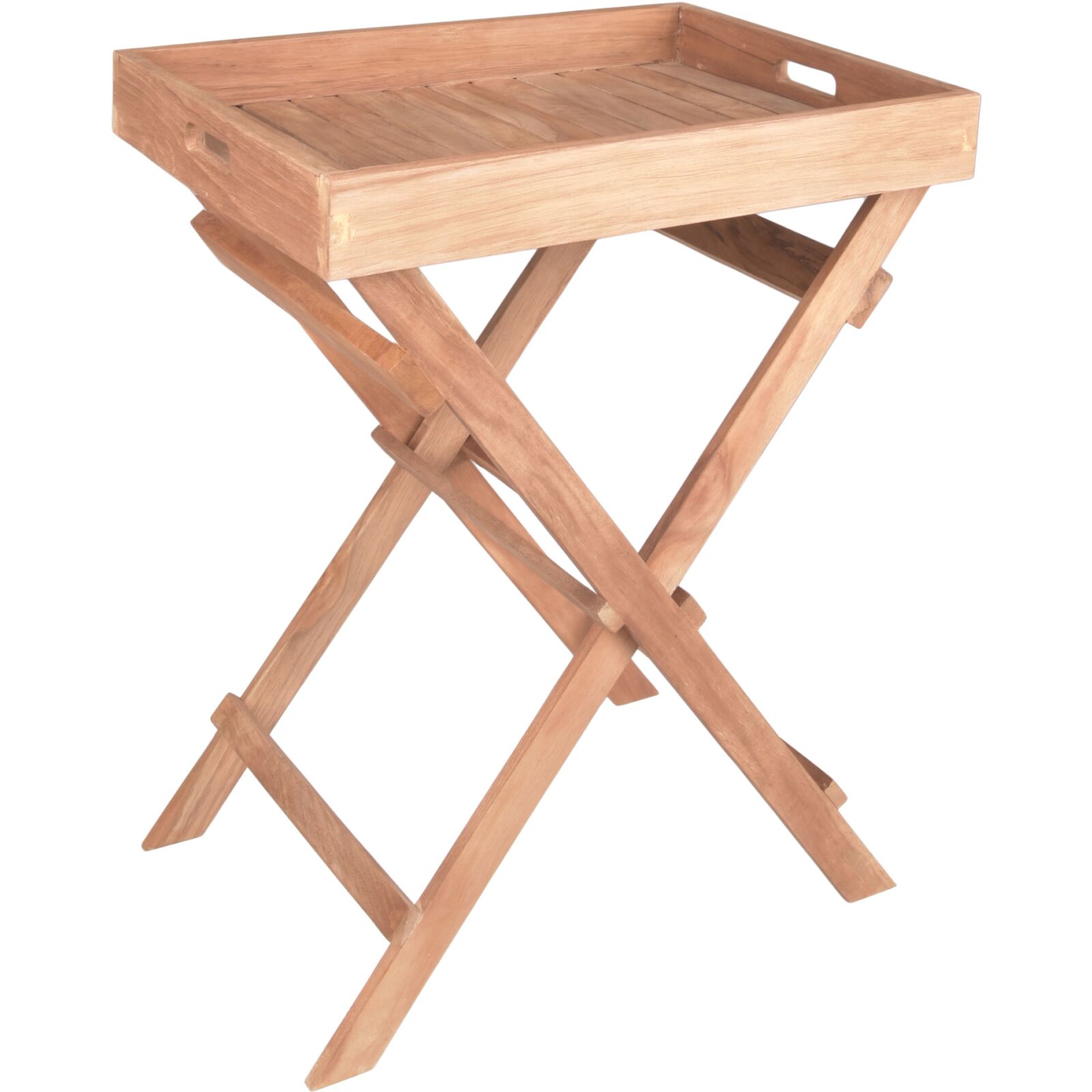 Tablettständer BACAN - Teak massiv - 50 cm hoch