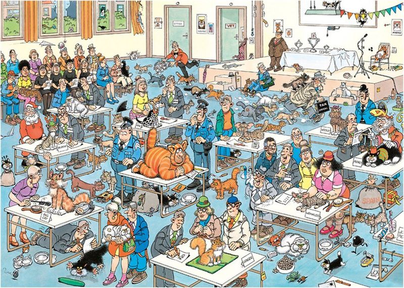 Jumbo - JvH Kattenshow - Legpuzzel - 1000 Stukjes - Karton