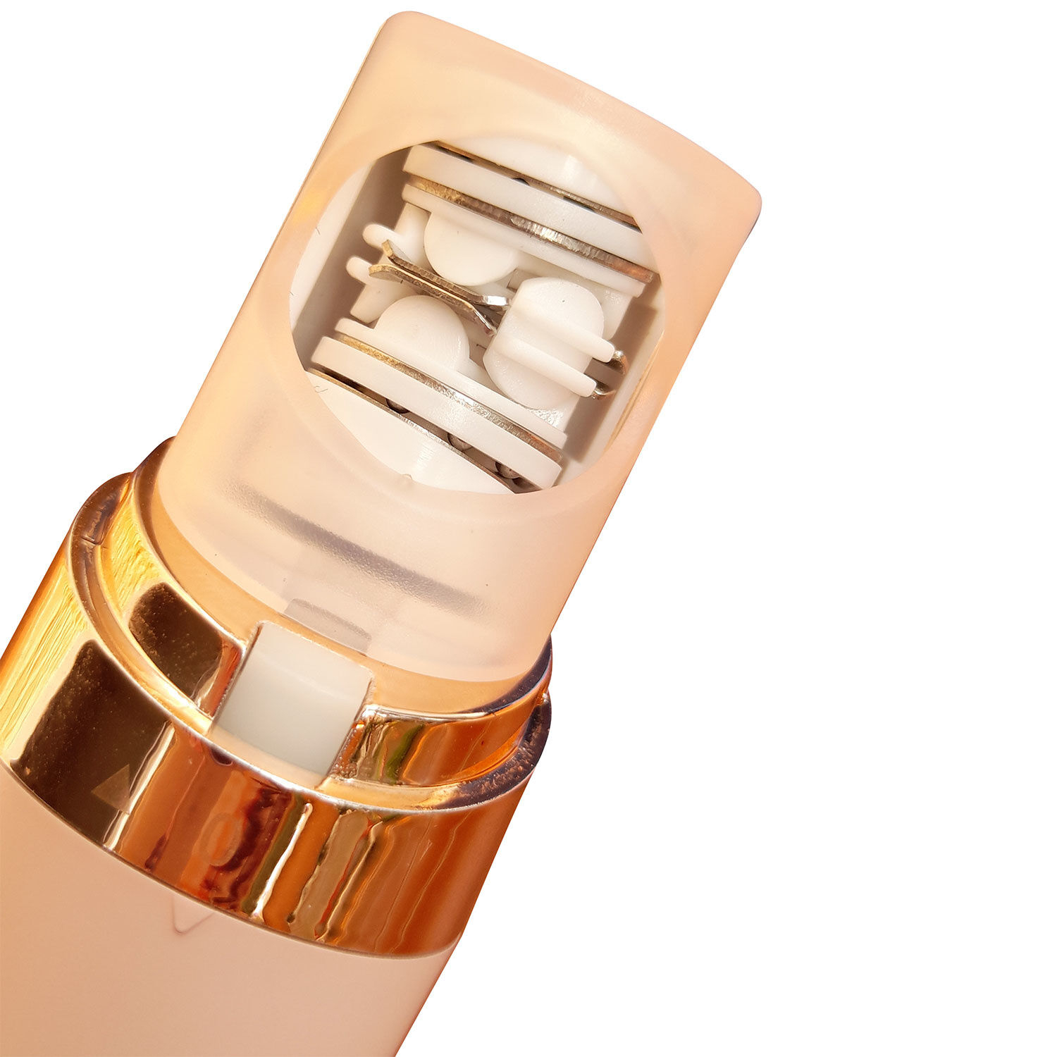 Epilwiz Mini Epilierer Elektrische Haarentfernung inkl. Aufsatz (Batteriebetrieben) - Rosa / Gold