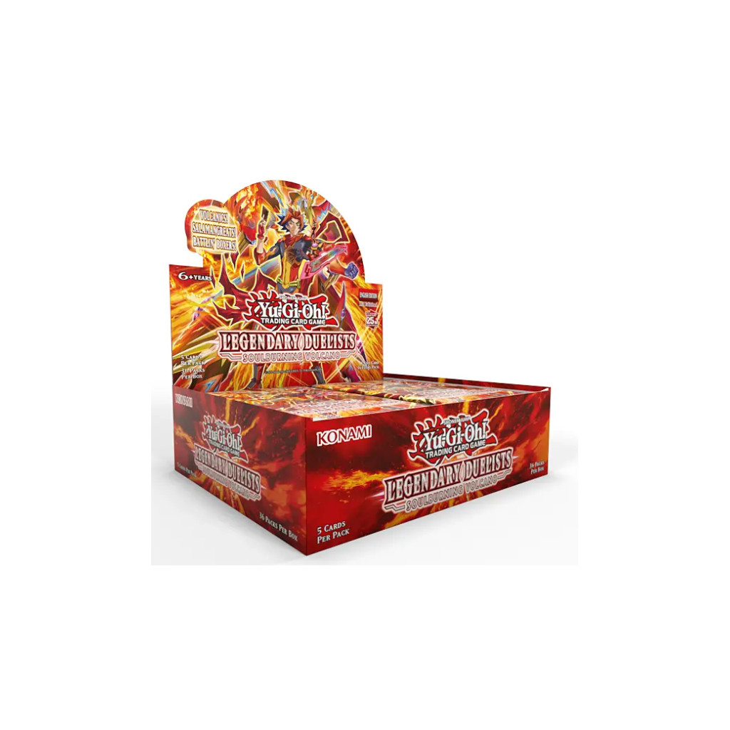 YU-GI-OH! JCC - Boite de 36 Boosters Duellistes Légendaires : Volcan Brûleur d’Âmes