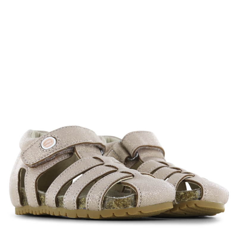 Shoesme shiny beige sandaal Microleer | Meisjes schoenen