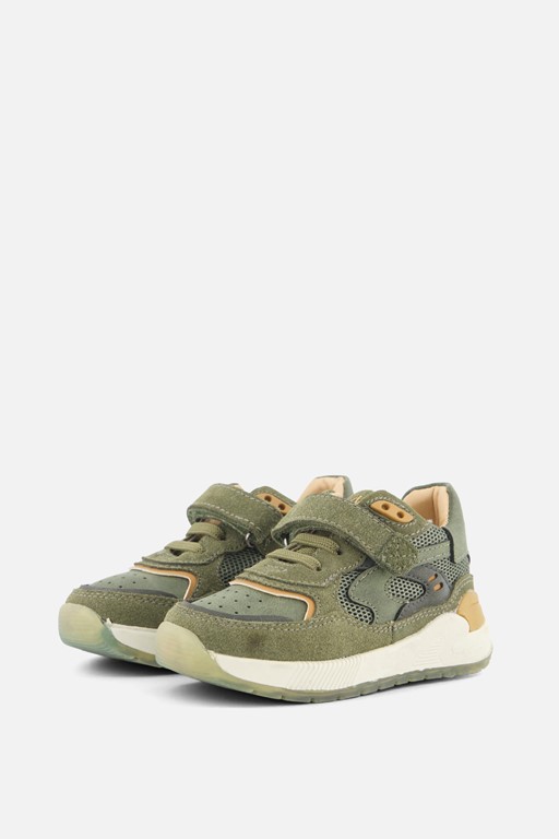 Shoesme Trainer Sneakers groen Leer