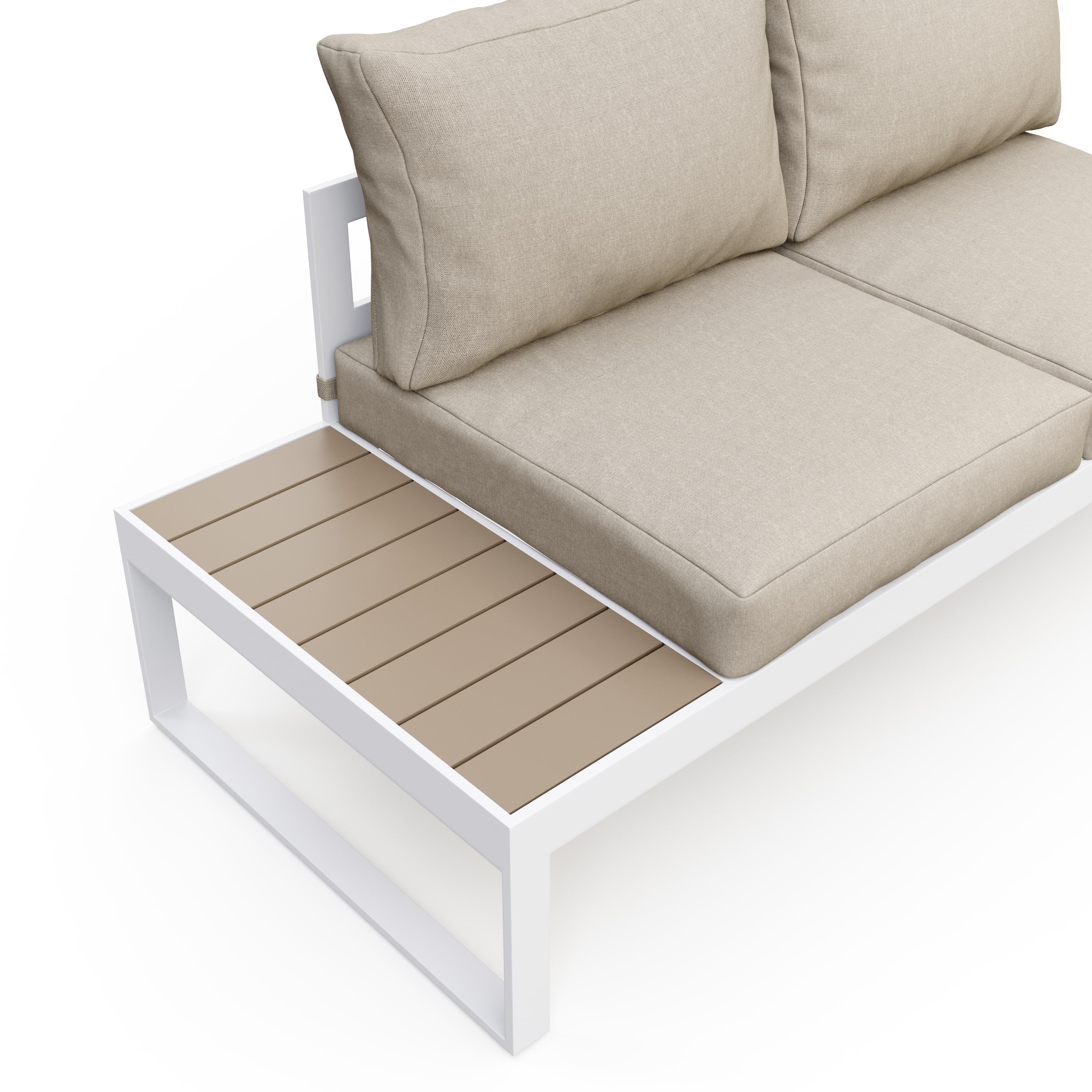 Lounge CAMILA beige/weiss/braun