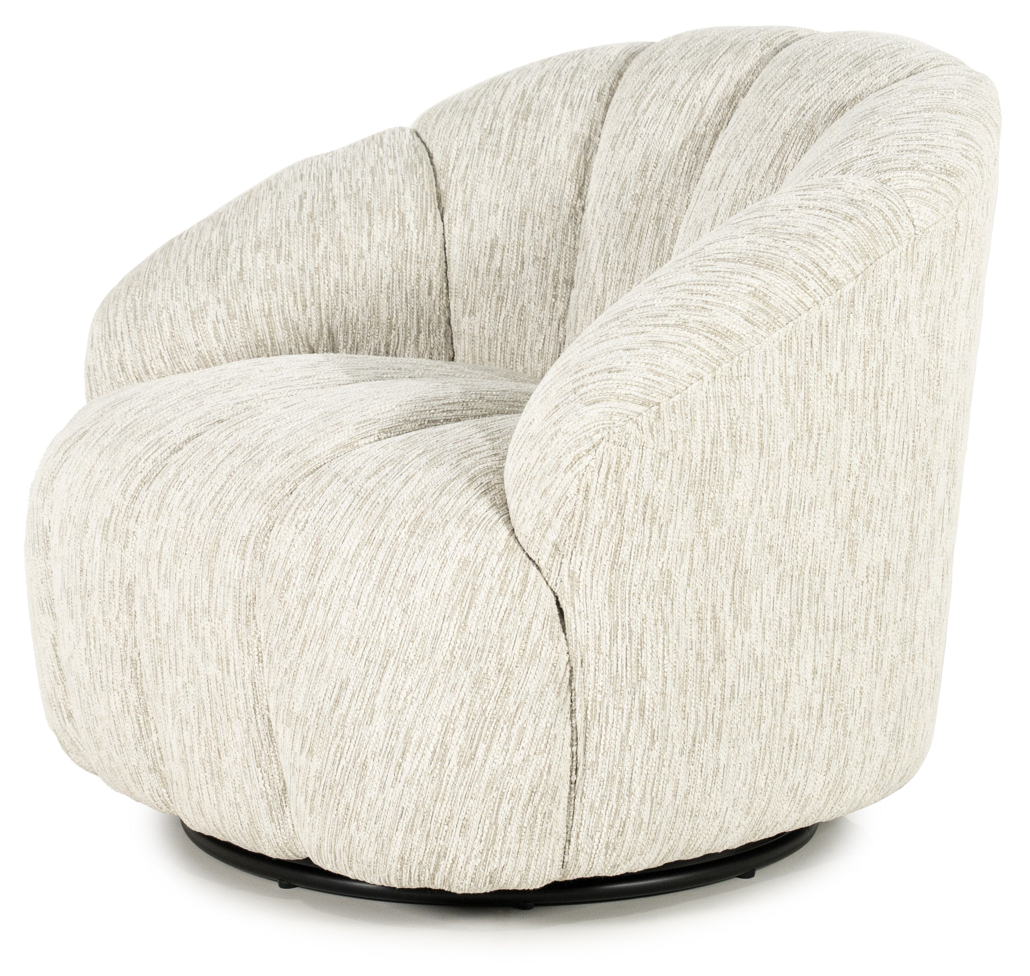 Draaifauteuil beige 250186 Sogno B88 x D83 x H76 cm