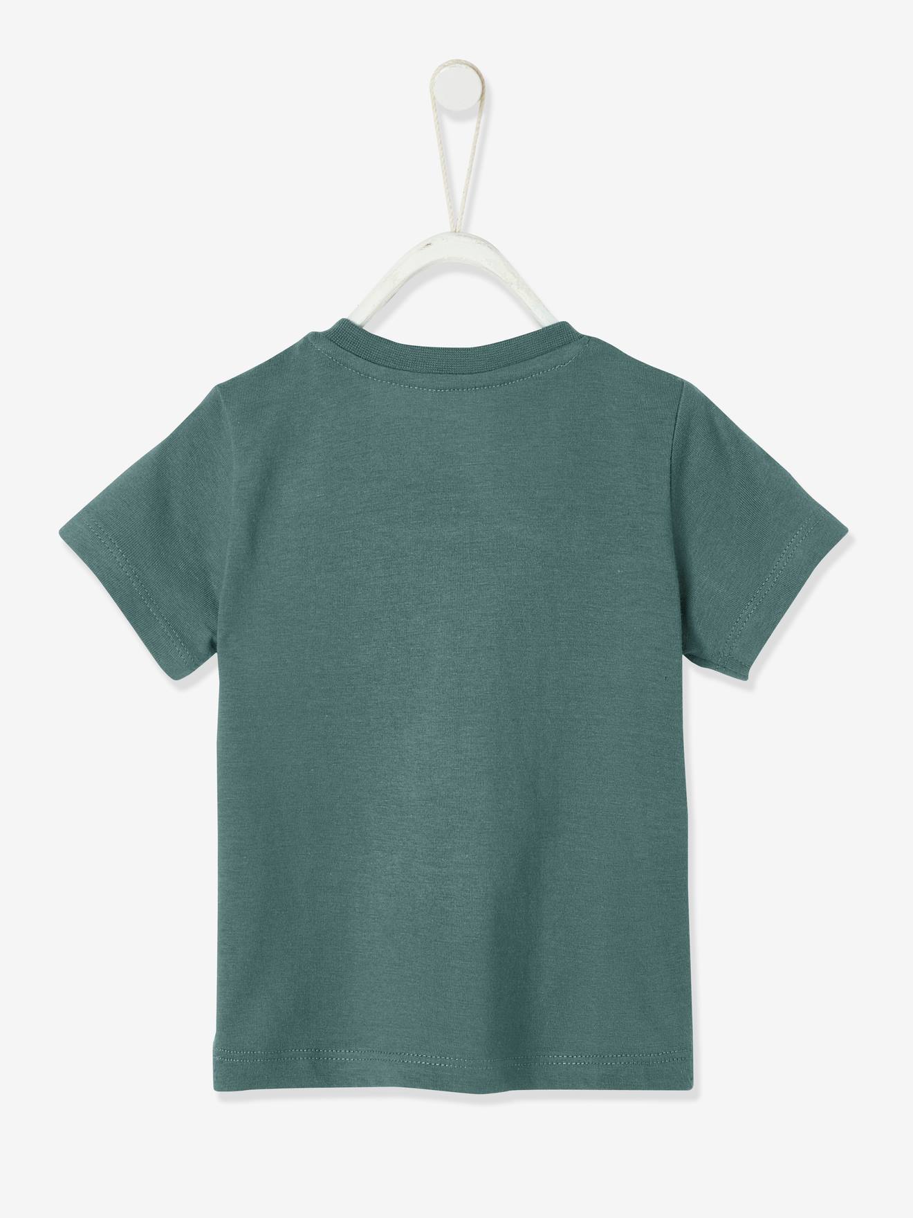 Camiseta de manga curta em tons pastel para bebê