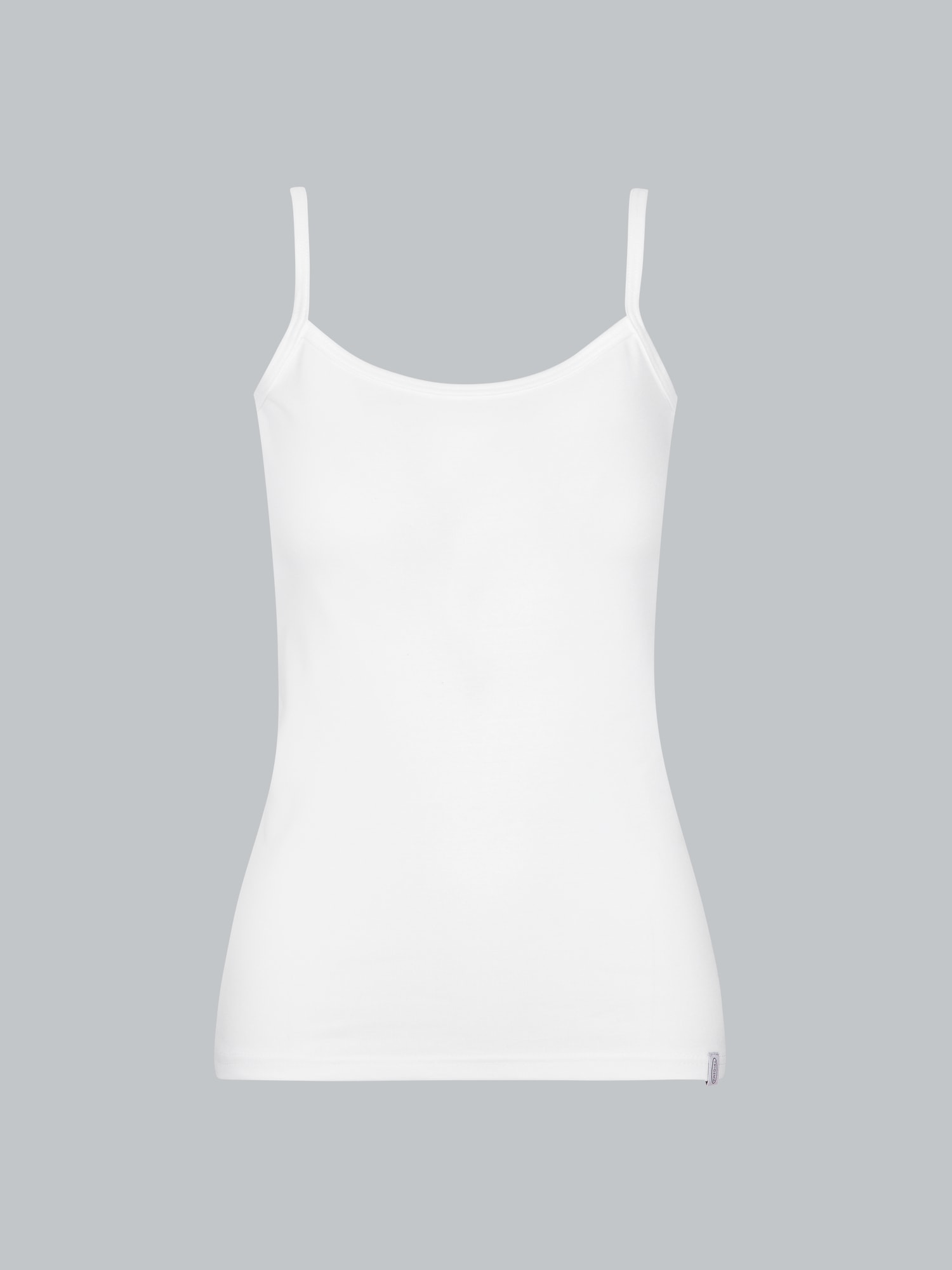 Spaghetti-Trägershirt Weiss