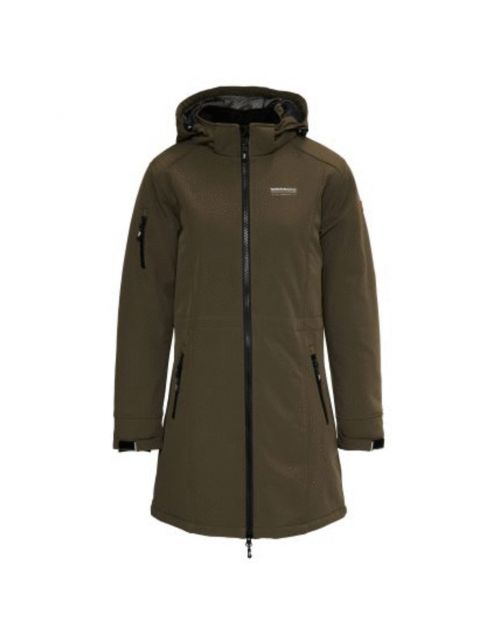 Nord Berg Padded Softshell Gitte Dames Army - Vrijetijdskleding