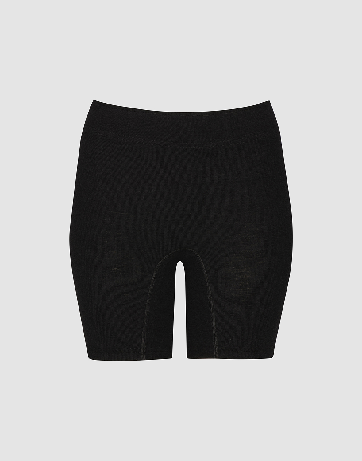 Shorts van merinowol voor dames in Zwart