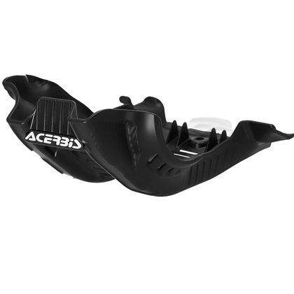 Sabot moteur Acerbis Skid Plate - Noir / Blanc
