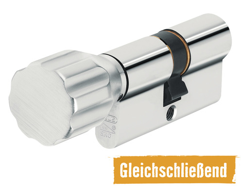Knopcilinder KXP20SN Abus 30/30 mm gelijksluitend
