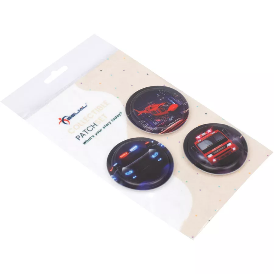 Belmil Patch Belmil Patches mit Klettverschluss Set 3-teilig Police