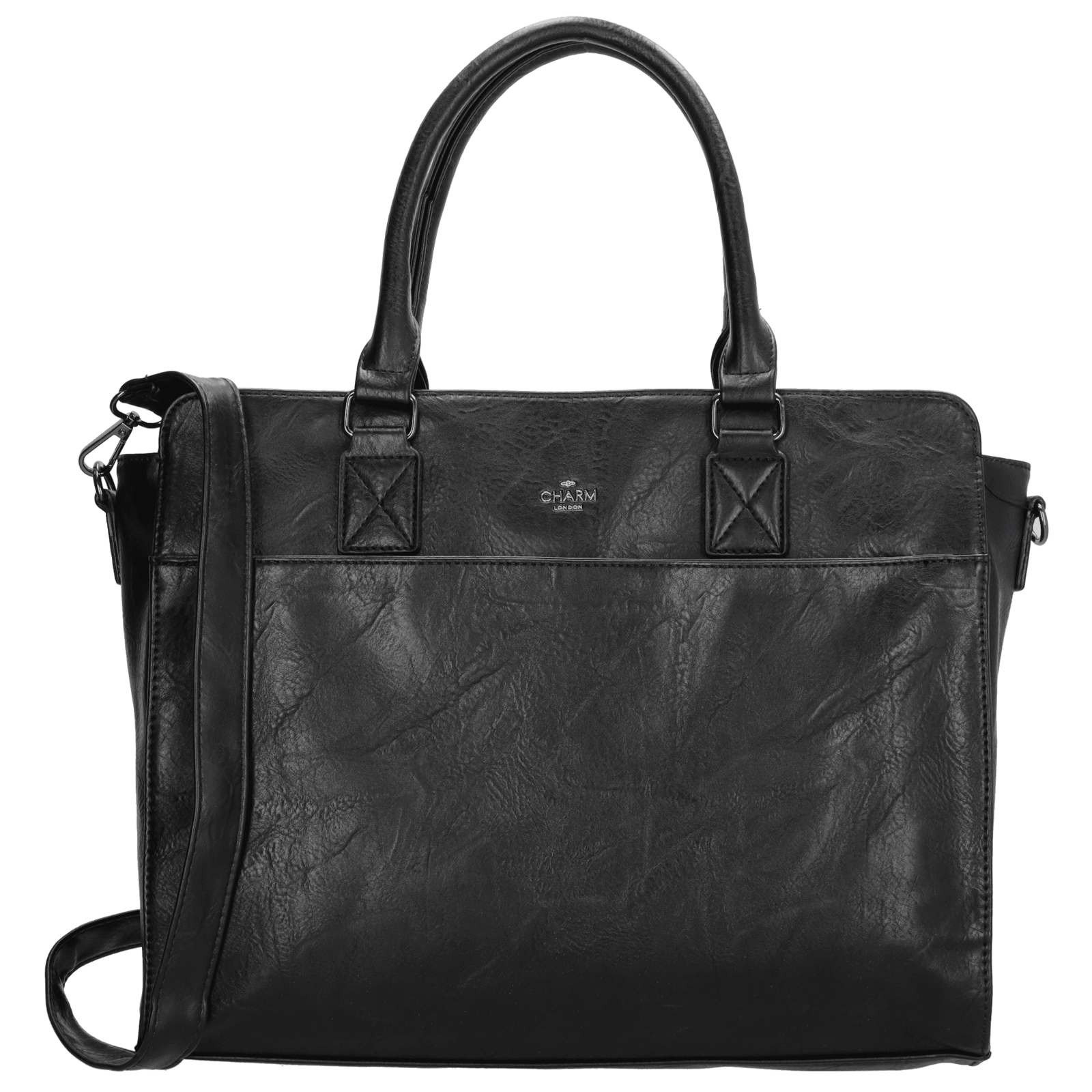 Charm London Dow Gate Handtas 15,6 inch Zwart