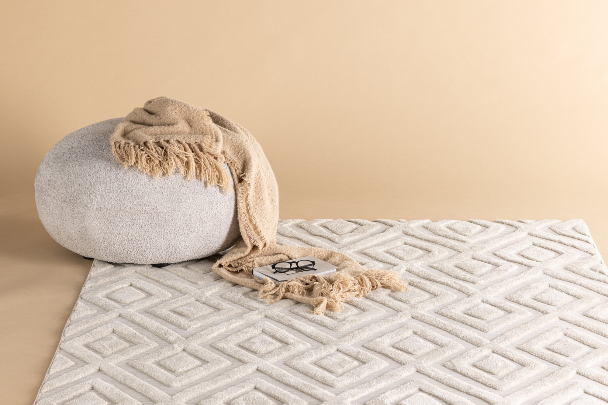 Huria Vloerkleed 290x200cm - Wit