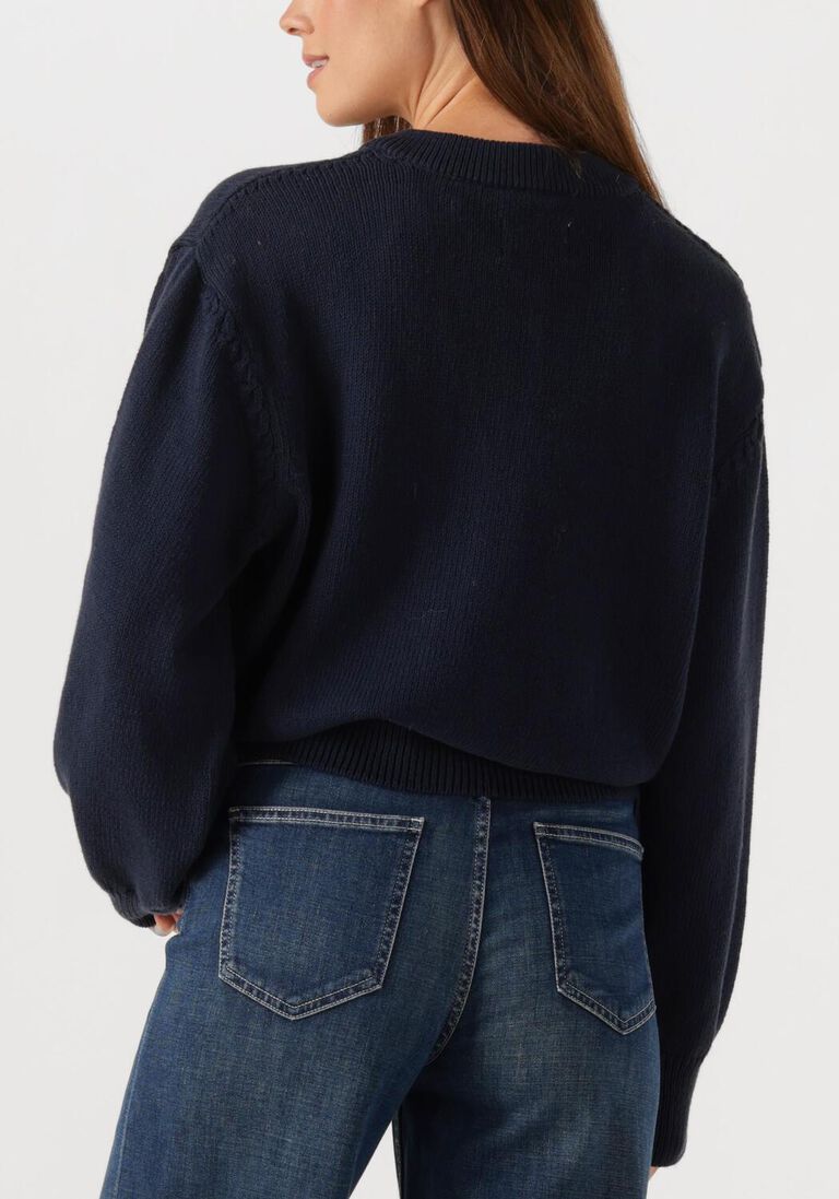 donkerblauwe des petits hauts trui abali