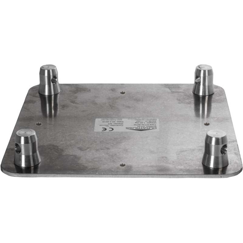 Duratruss DT 34-WPM Duratruss DT 34 WPM baseplate male zilver