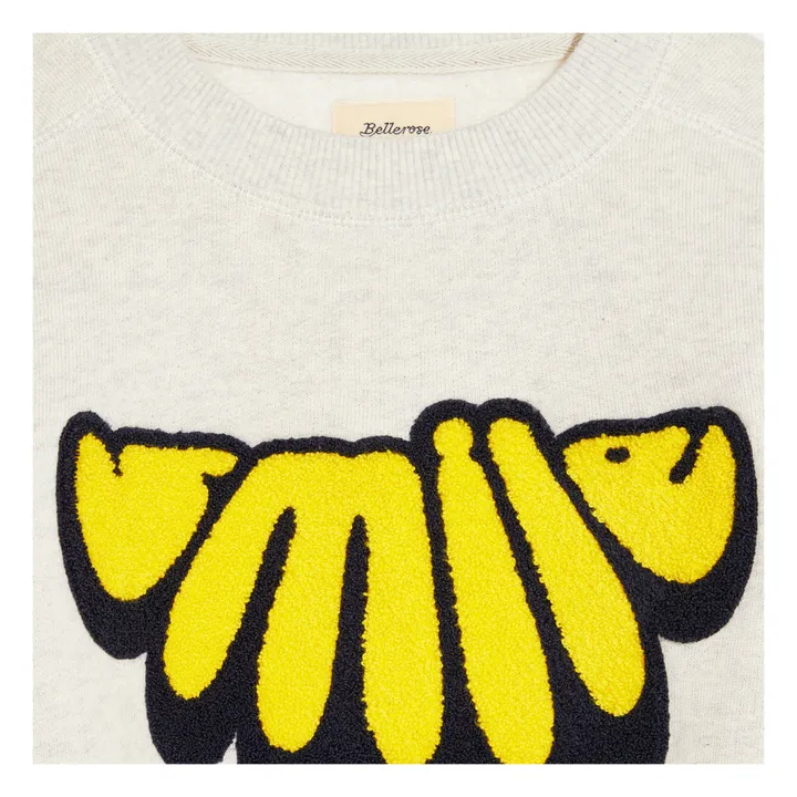 Bellerose Sweat Fadol Smile | Gris chiné