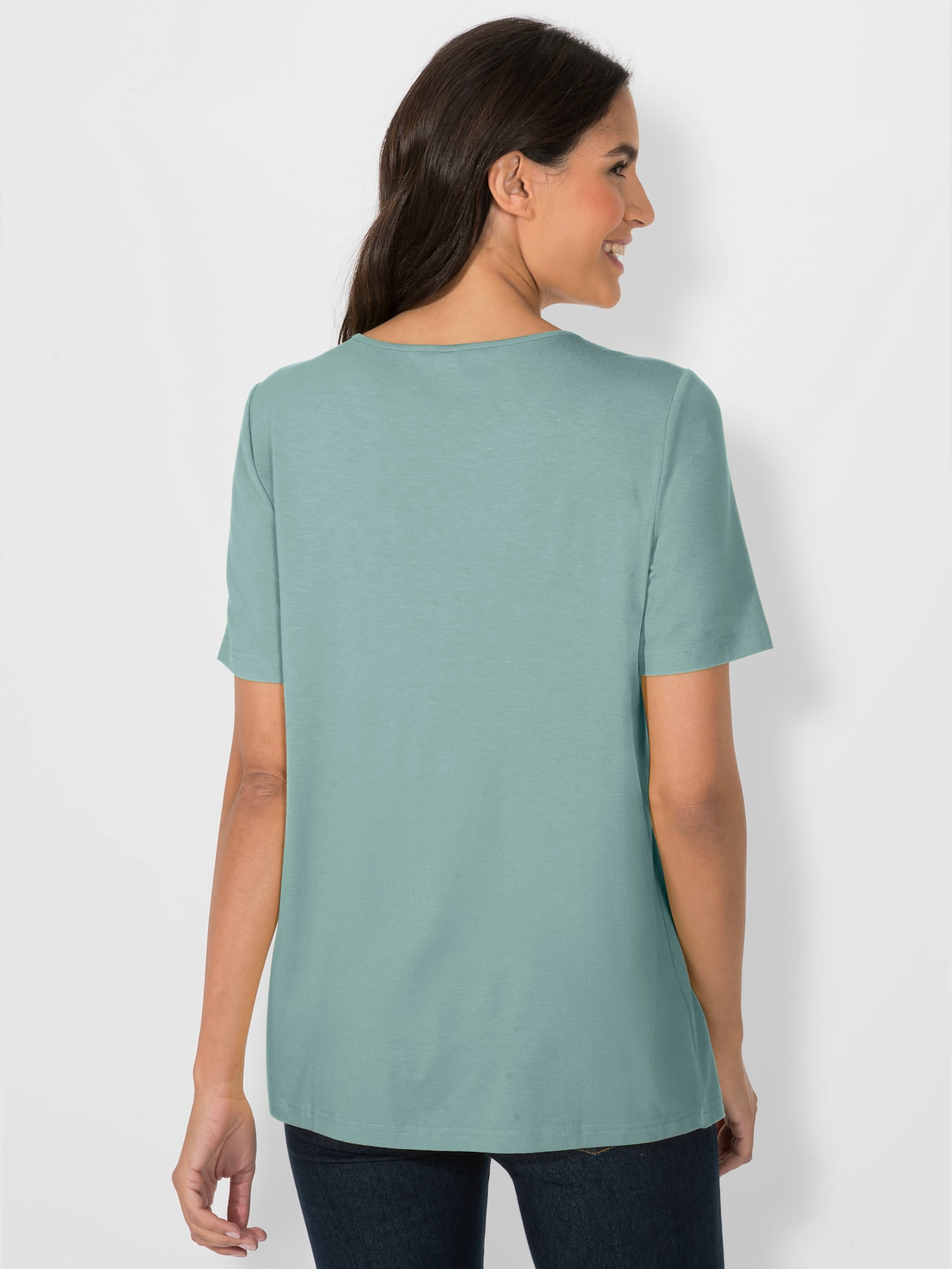 T-shirt à encolure ronde viscose