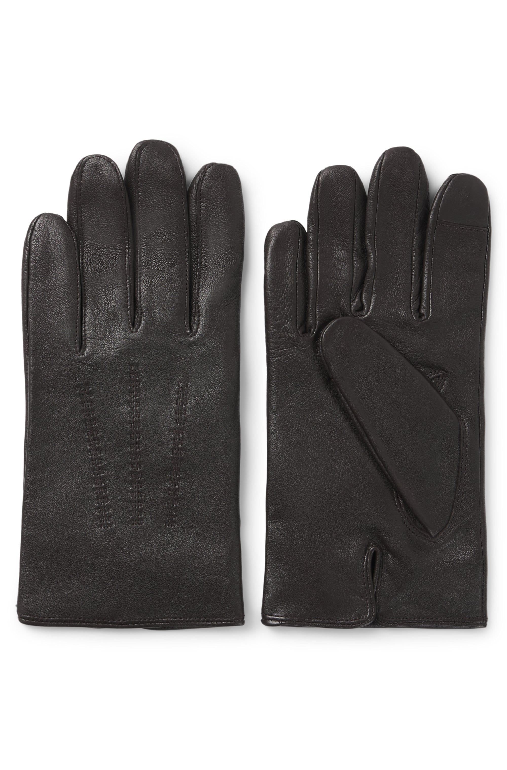 BOSS Lederhandschuhe »Hainz-ME«, mit Touch Tech Fingertips