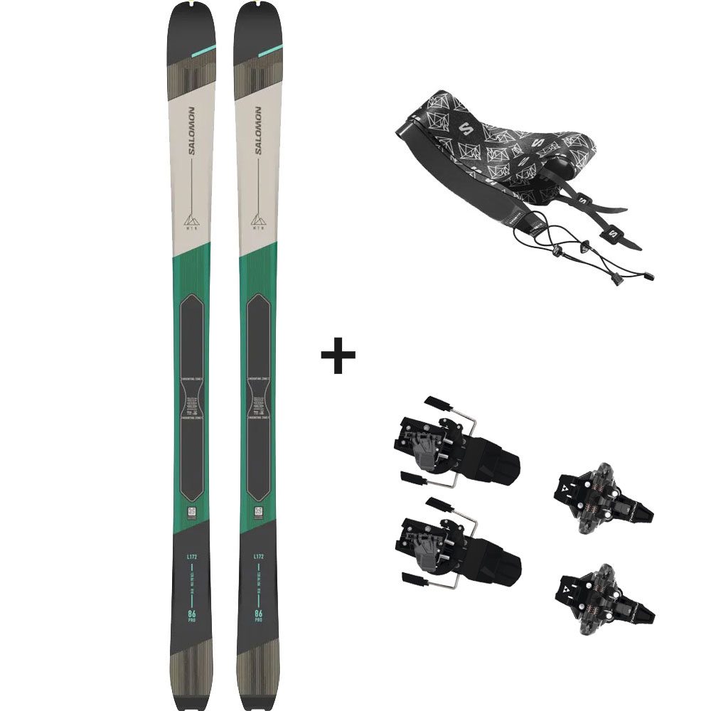 Salomon MTN Pro 86 W 23/24 Tourenski Komplettset Damen & Fischer Bindung & Fell