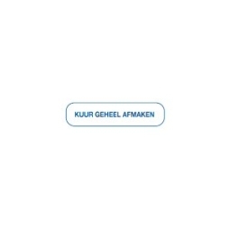 Blockland Strooketiket kuur geheel afmaken 30X7mm 1000stuks 1