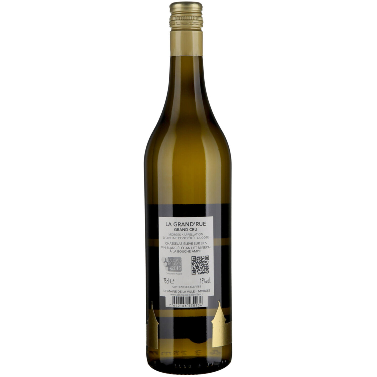 La Côte AOC Chasselas La Grand'Rue Domaine de la Ville de Morges -75cl