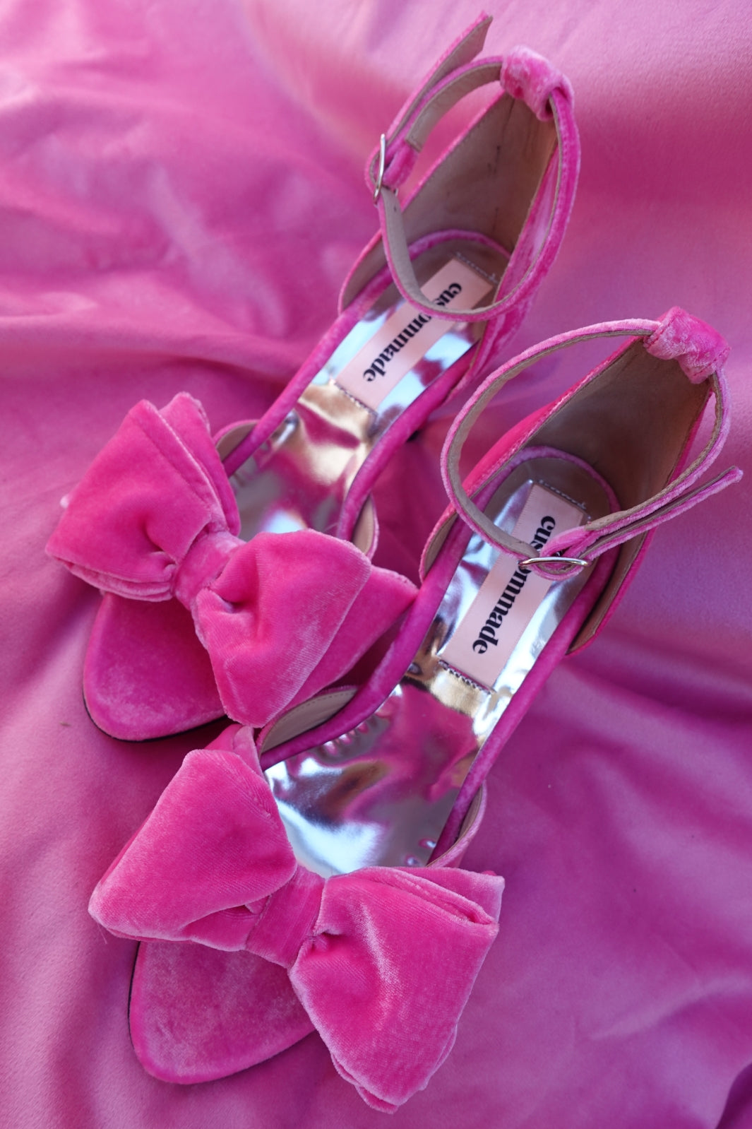 Custommade Marita Velvet fuchsia pink