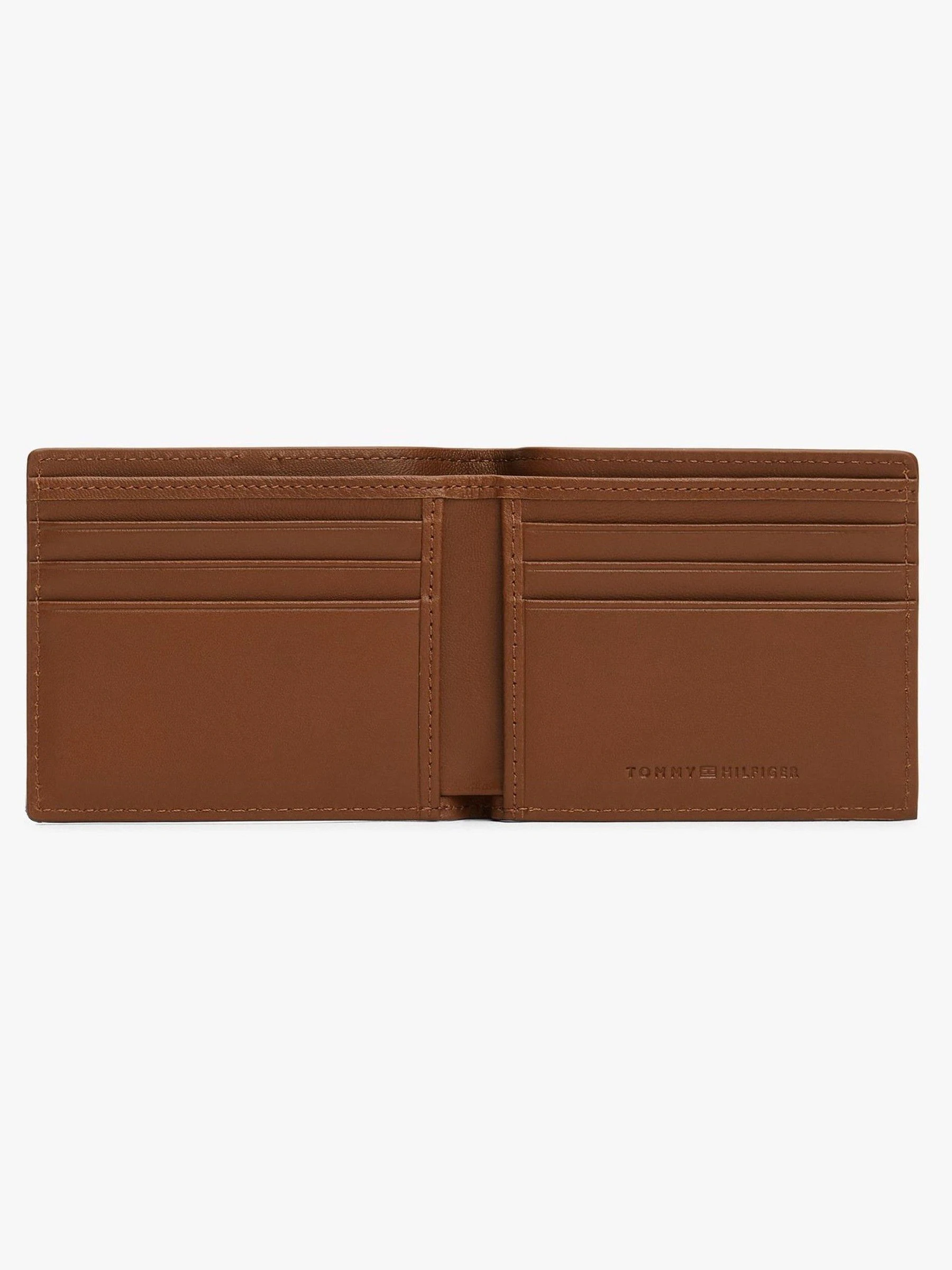 Tommy Hilfiger Corporate Logo Leather Credit Card Wallet