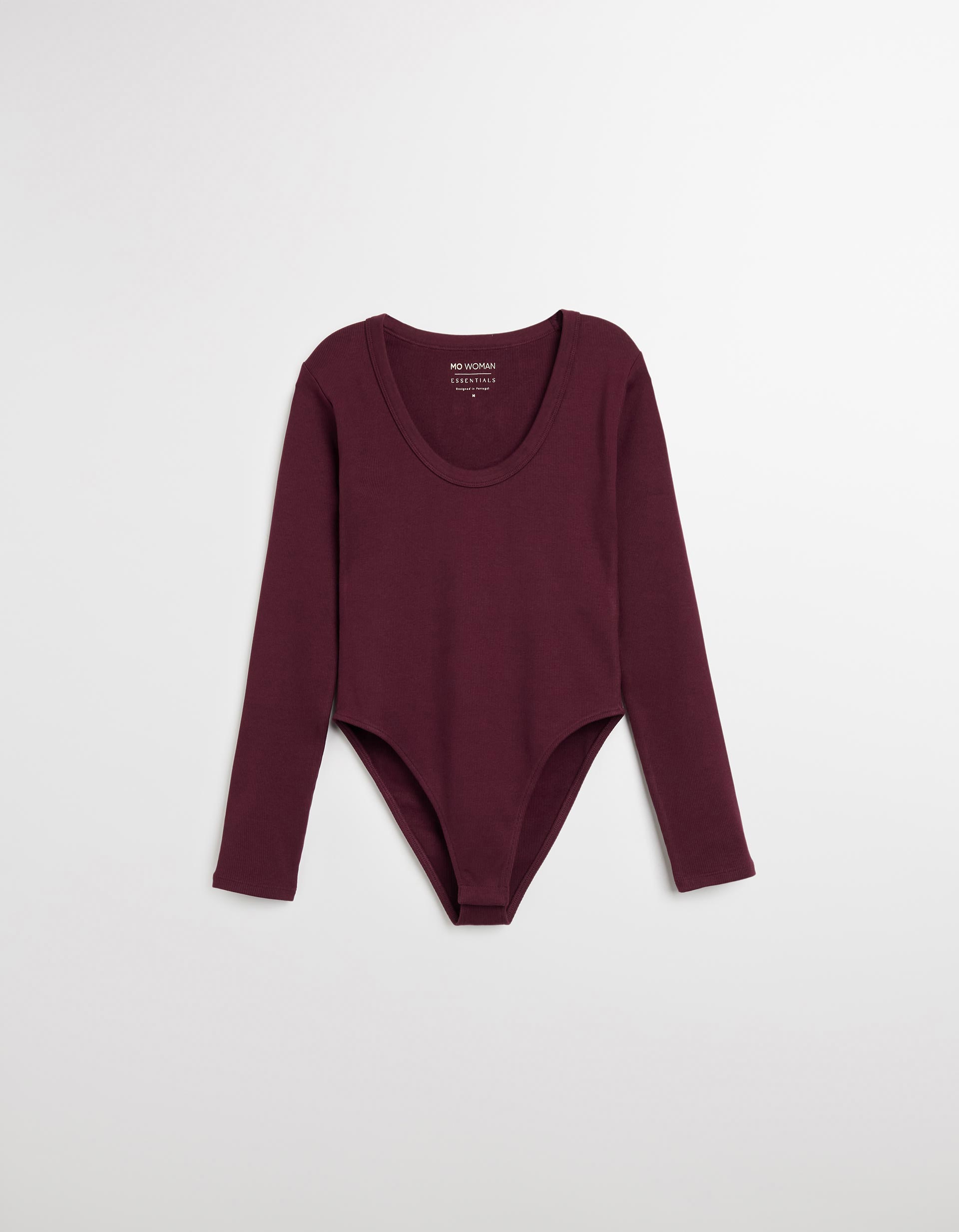 Body de Manga Comprida, Mulher, Roxo