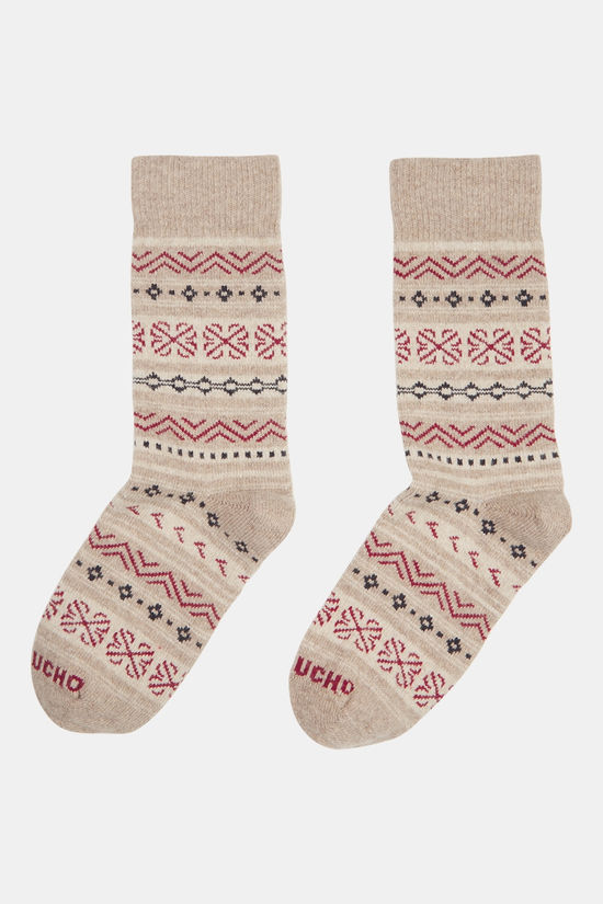 Ayacucho Ayacucho Light Fair Isle Crew Wool Wandelsok