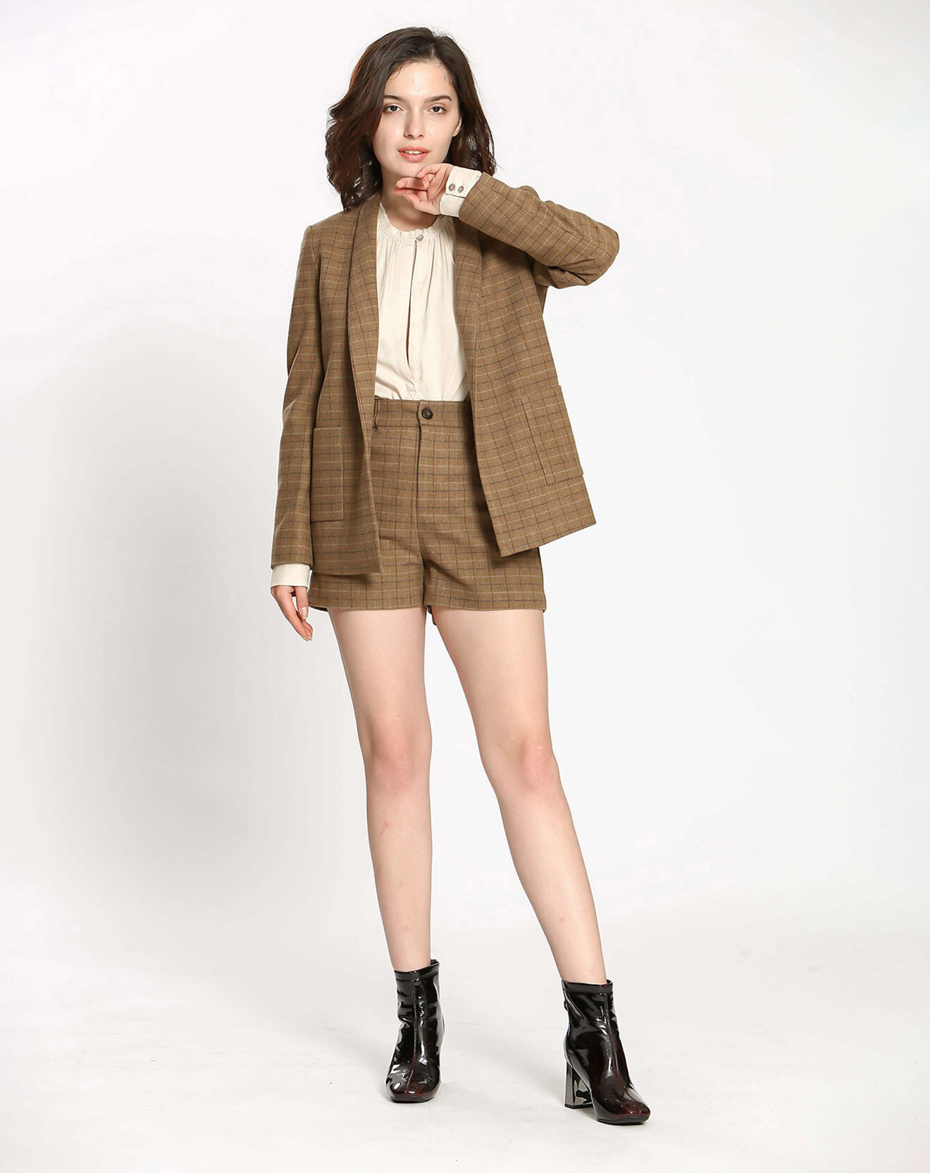 See u Soon Veste en Laine mélangée Eloise beige
