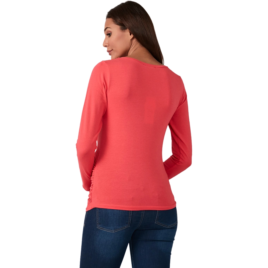 M.M.C. Umstandslangarmshirt I Love You mit Motiv Koralle