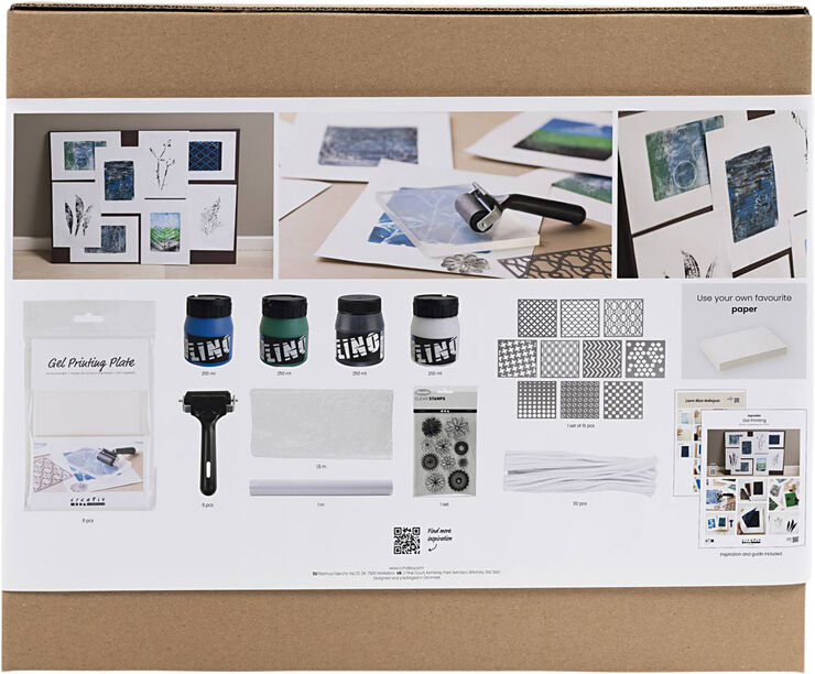 Creativ Company Mega DIY Mix Gel Print, Farvede prints