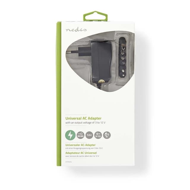 Nedis Universal AC Power Adapter | 7.2 W | 3