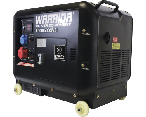 Warrior LDG6500SV3-EU Diesel 3-fase generator 5500W 1x400V 1x230V