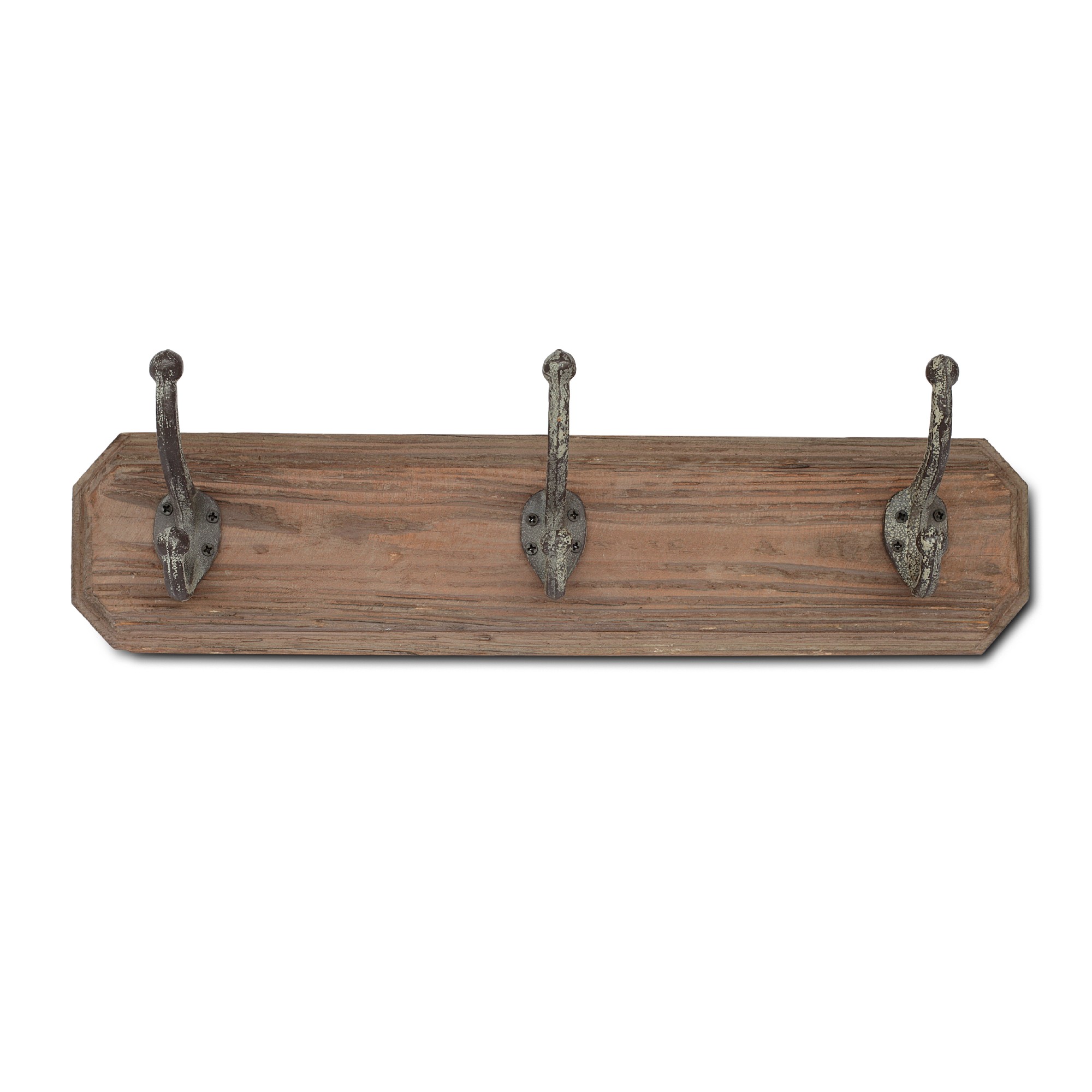 3er Wandhaken, natur, B 45 cm, H 12 cm, L 9 cm von fischer's lagerhaus