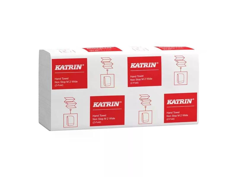 Katrin Z-Falz Falthandtücher Non Stop M Handy Pack Papierhandtücher Wide 160 Blatt 2-lagig