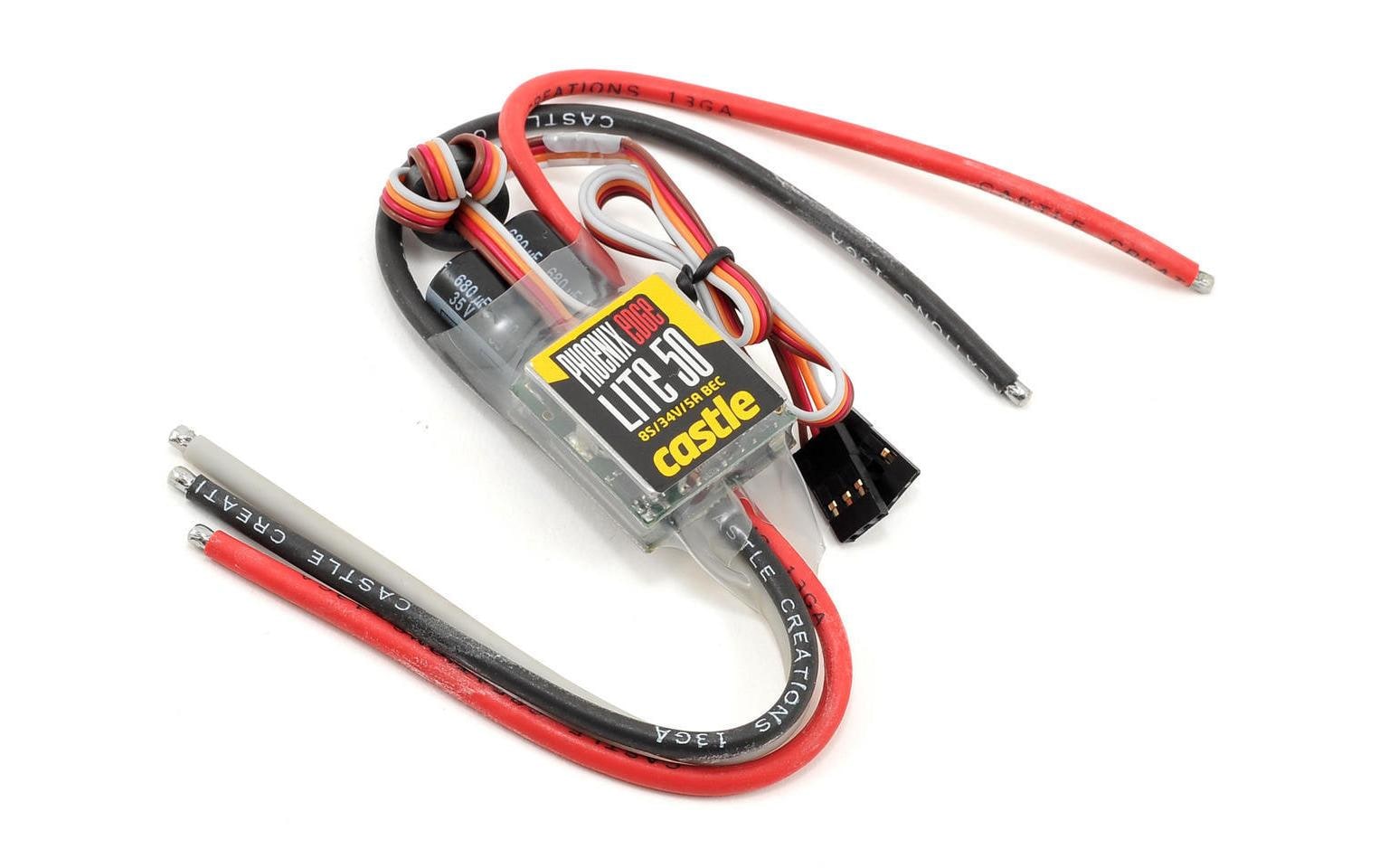 Regler Phoenix Edge Lite 50<br>Brushless Regler für Helis mit Aufzeichnungs-Funktion