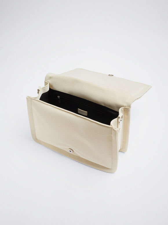 Bolsa de ombro acolchoada - Off-White
