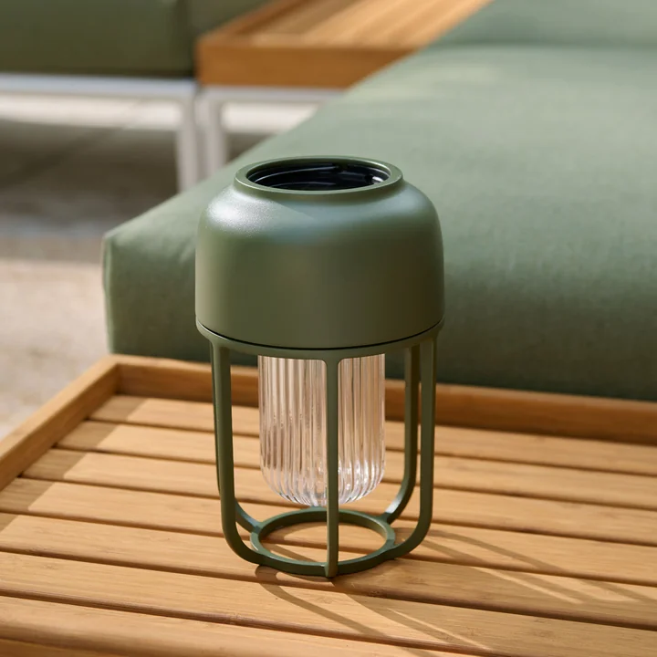 HOUE - Light No1 LED Solar-Akkuleuchte, eisblau