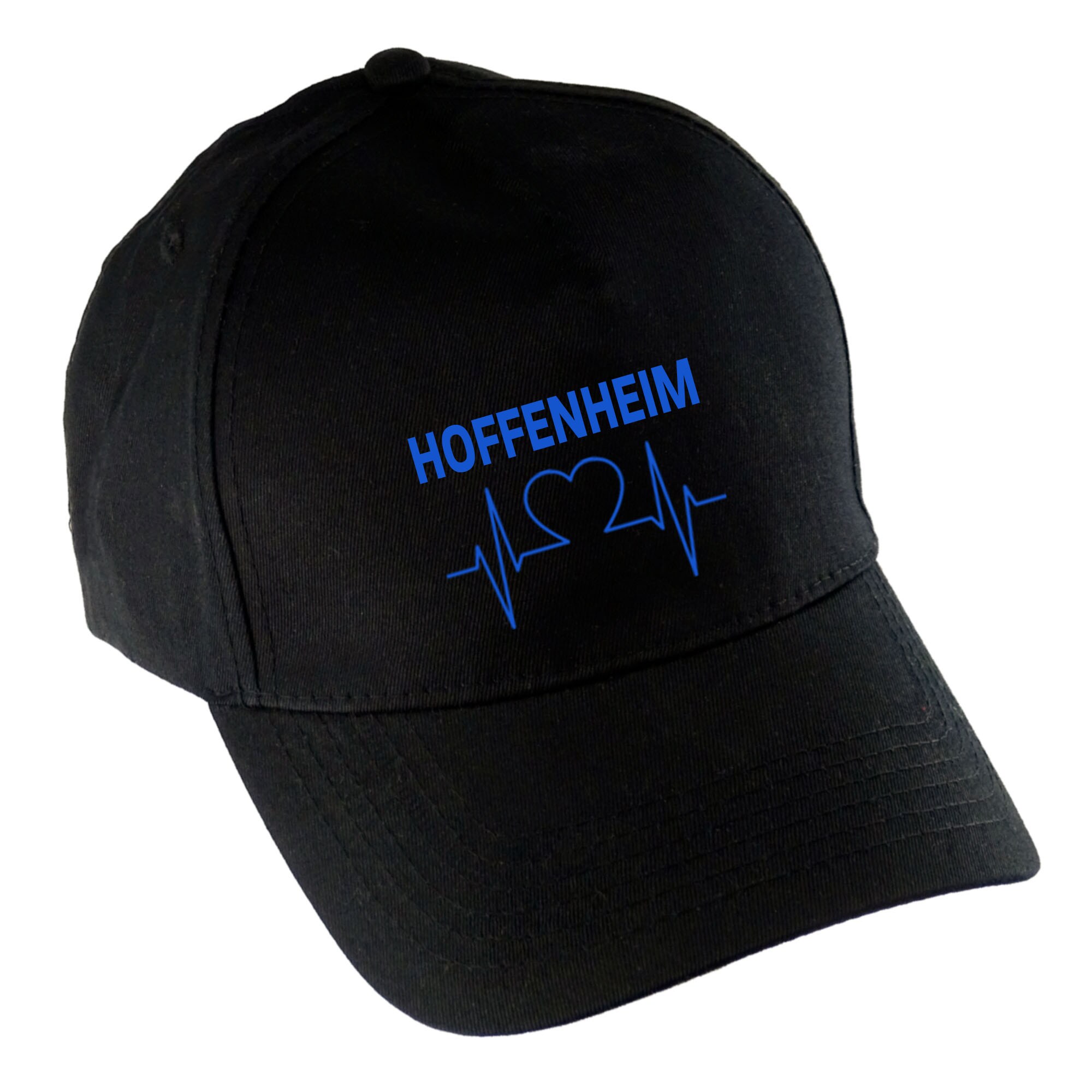 multifanshop® Baseballcap - Hoffenheim - Herzschlag - Druck blau