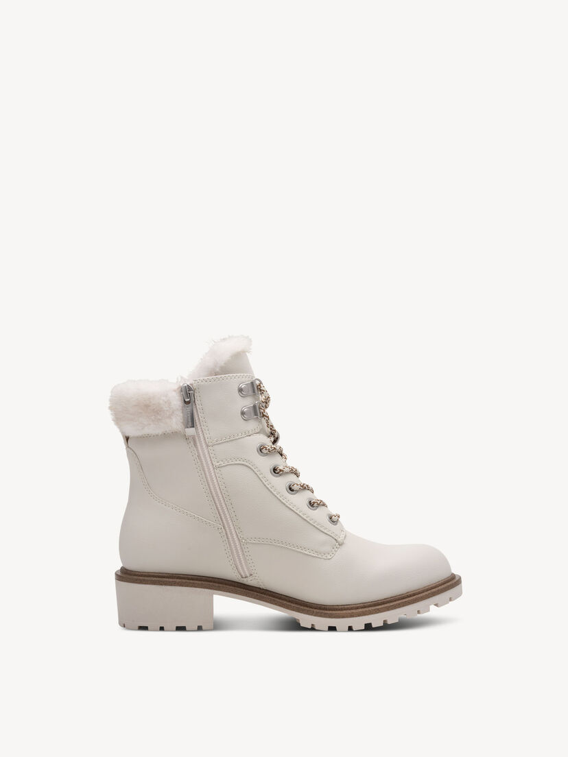 Enkellaarsje - beige warme voering