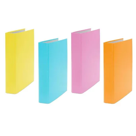 Livepac Office Ringbuch DIN A5, 2-Ring, 4 Stück je 1x in gelb, türkis, pink und orange