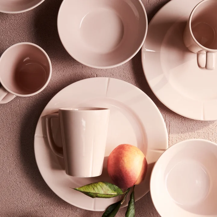 Rosendahl - Grand Cru Porzellan Becher mit Henkel 34 cl, blush (2er-Set)
